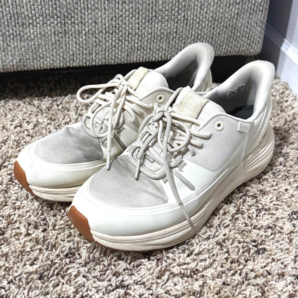 Kizik Lima Hands-Free Sneakers Womens 9.5 Cream White Athletic Slip On Shoes